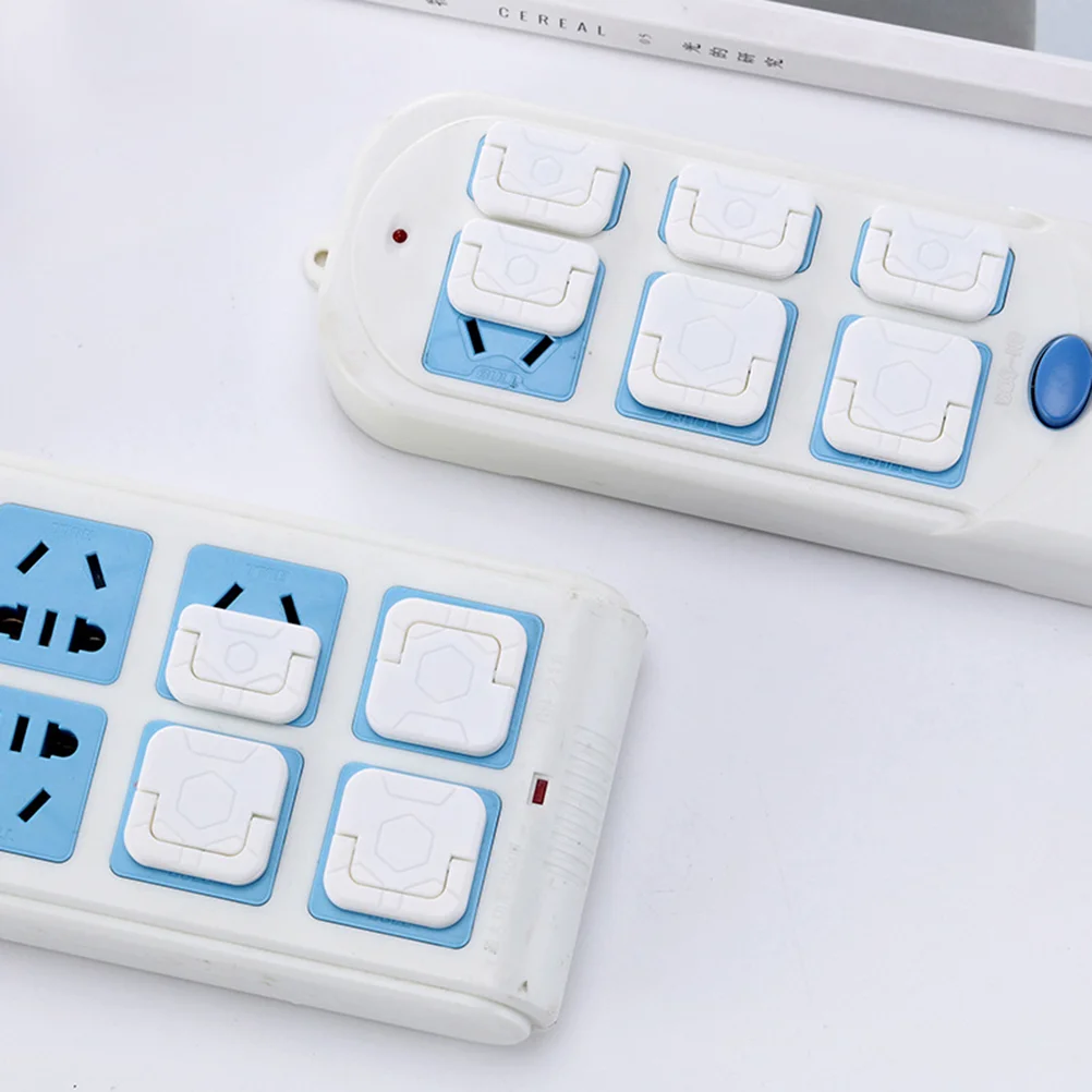 

50 Pcs Outlet Baby Safety Kit Plug Covers for Electrical Outlets Corner Protector Lock Power Supply