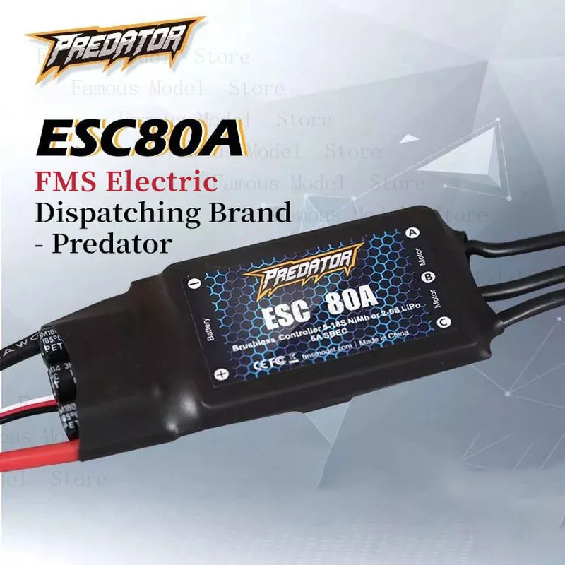 

Predator 80A xt60/EC5 plug Electric Adjustment 5A Switch BEC Configuration Brushless Electric Adjustment