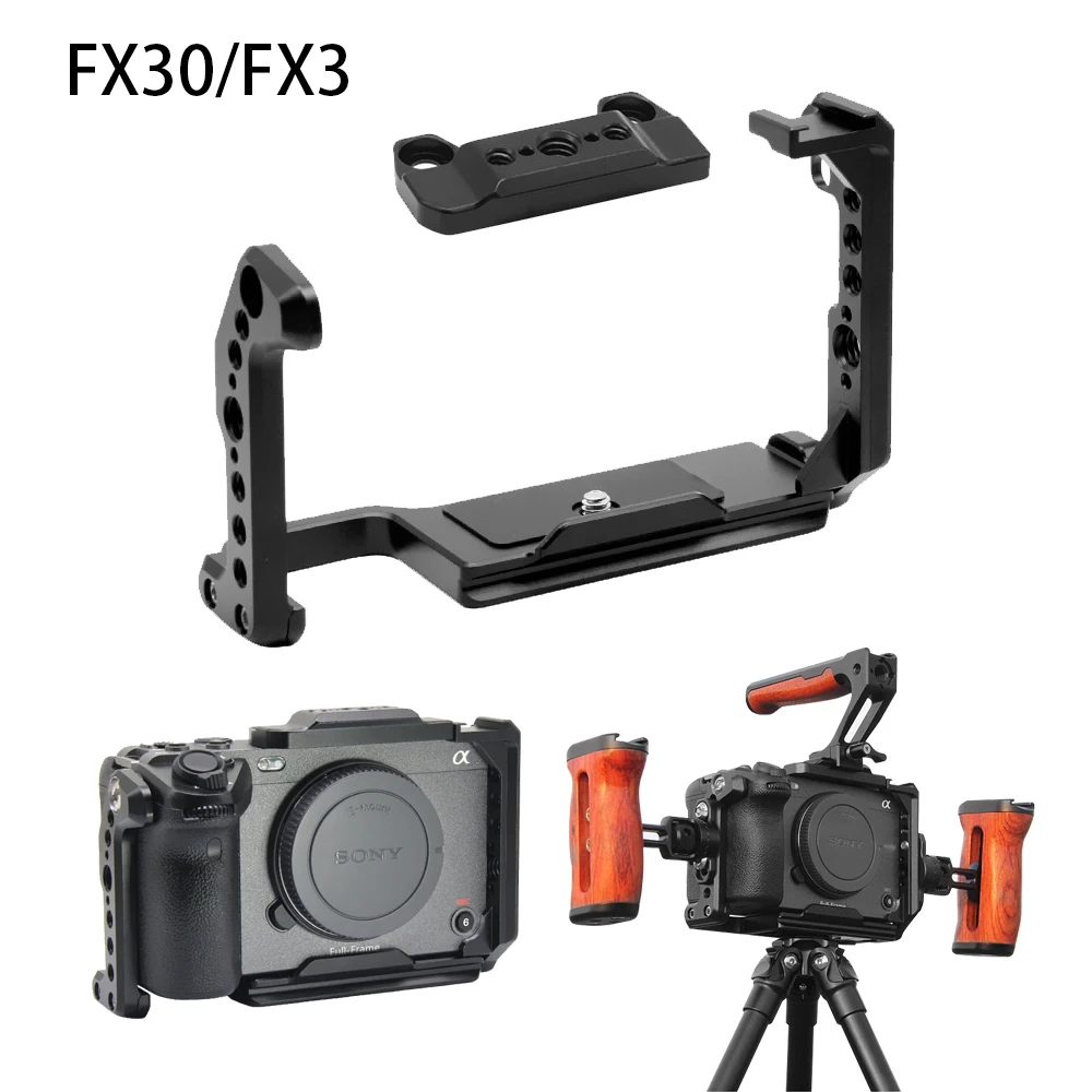 Do aparatu Sony FX30/FX3 Klatka dla królika Do aparatu Sony Micro-Single Ramka ochronna Górny uchwyt boczny Lampa fotograficzna Accesso