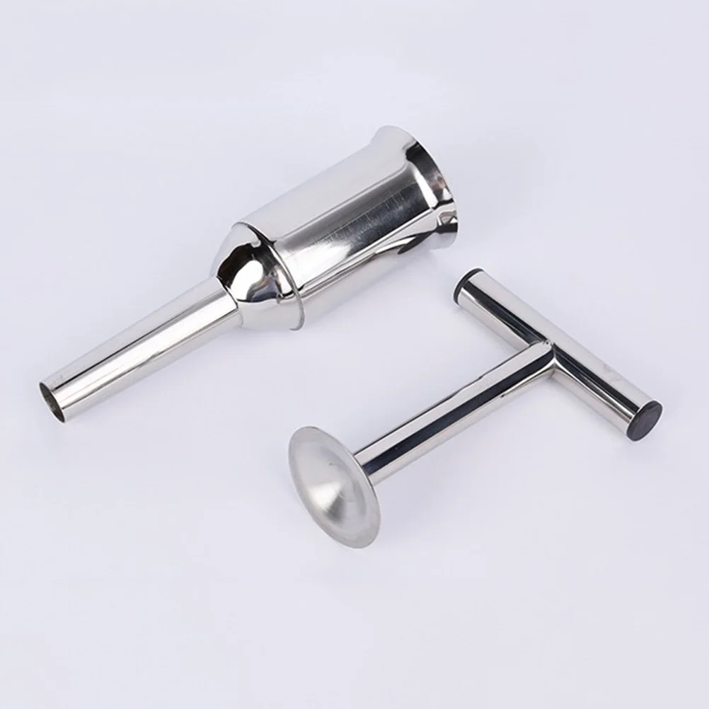 

Stainless Steel Stuffer Kit Meat Filler Tube For Home Use Large Sausage Machine Tube Kit Sausage Tools Kitchen Meat
