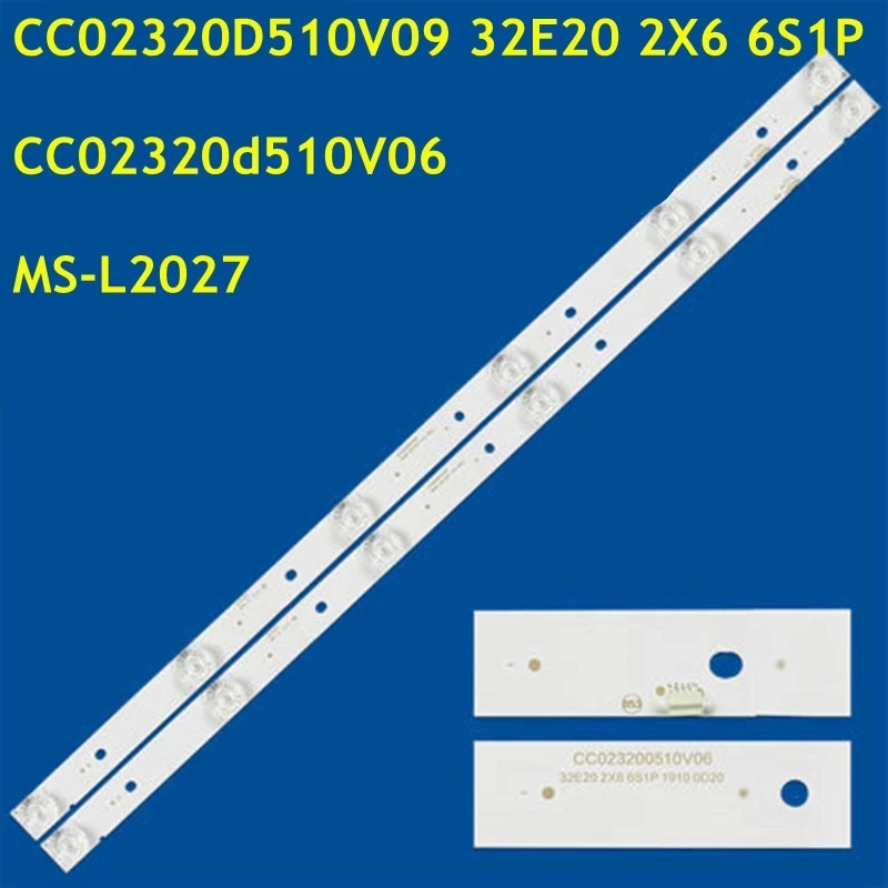 10-50pcs Strip lampu latar LED untuk Strip Strip LSF320HN08-M02 KM32K1-SX CO 01 Strip 32E20 2X6