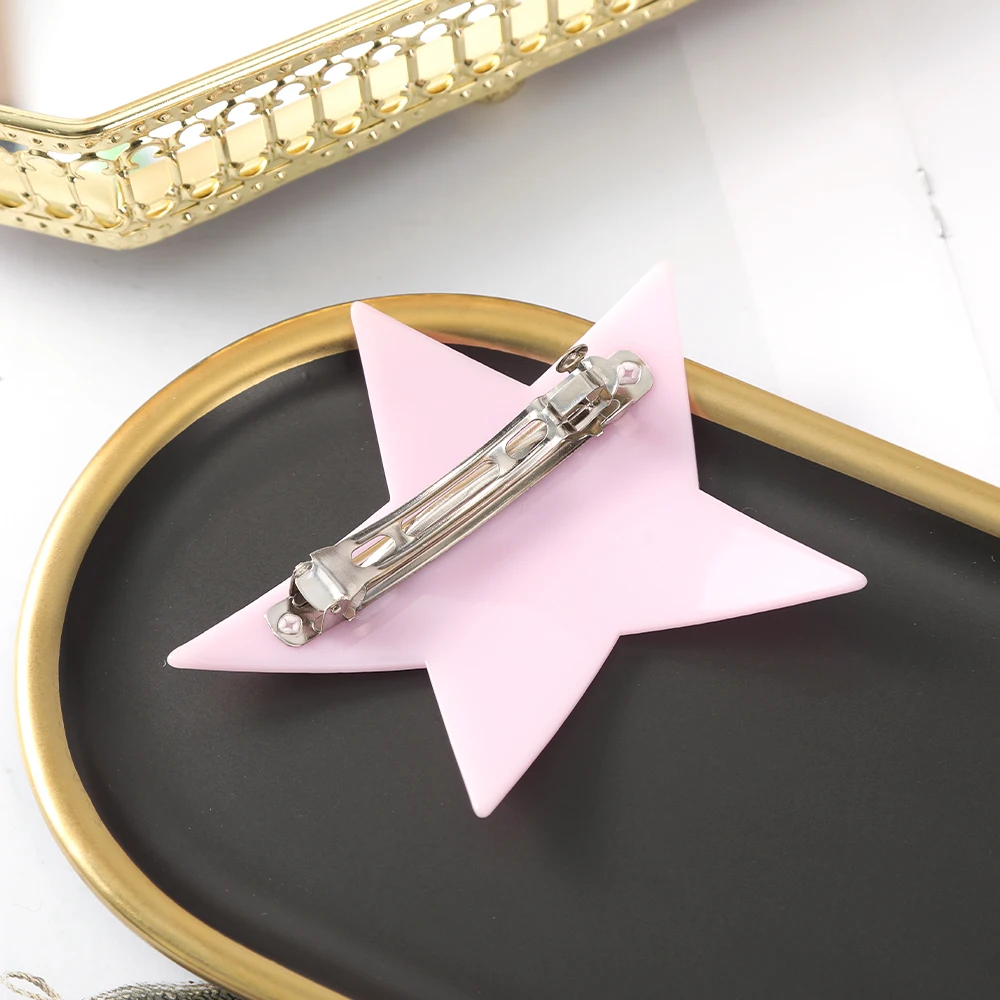 New Trendy Cool Shiny Star Hair Clips Y2k Accessories Punk Irregular Shiny Star Hairpin Party Korean Hair Accessory 샤이니 스타 헤어핀