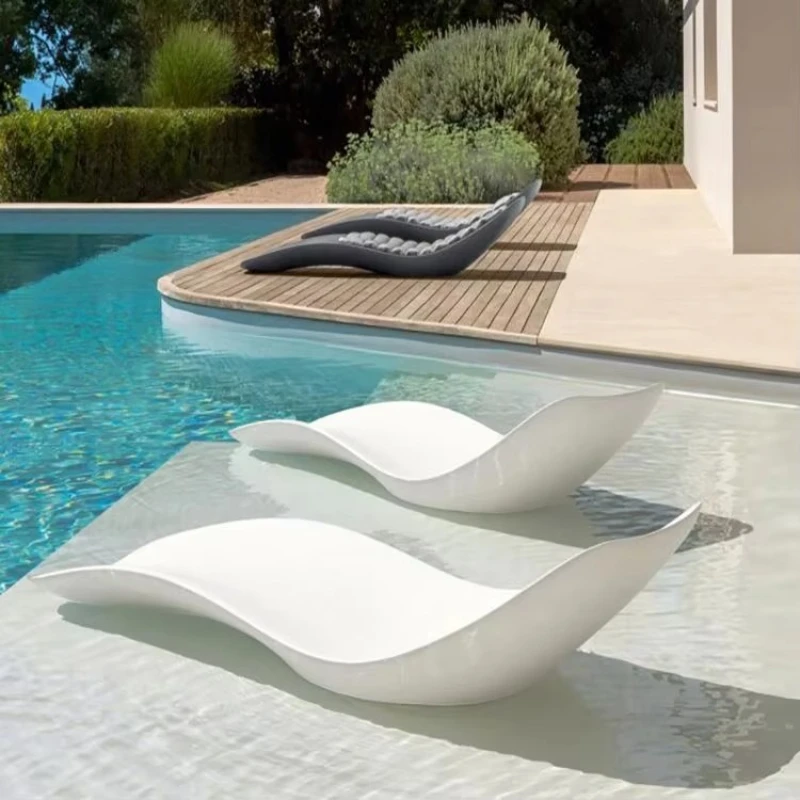 

Modern outdoor fiberglass loungers beach and garden fiberglass swimming pool sun loungers