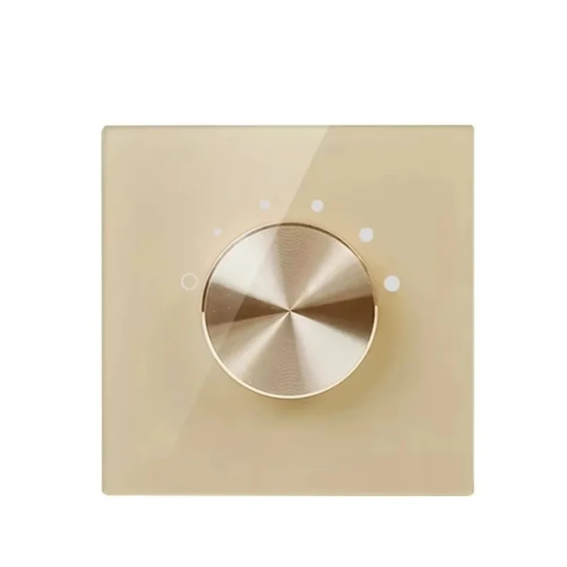 2 Channel 2x50W Wall Mount Volume Control Knob 4-8Ohm Background Audio Adjust Switch