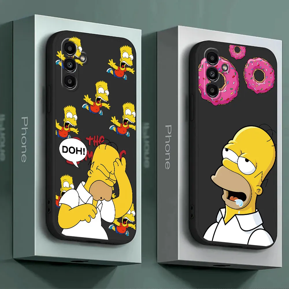 Simpsons Family Phone Case for Samsung Galaxy A10 A10s A71 A05 A05s A41 A04s A30 A02 A70 A03s A31 A04 A20e A01 A40 A02s Cover 