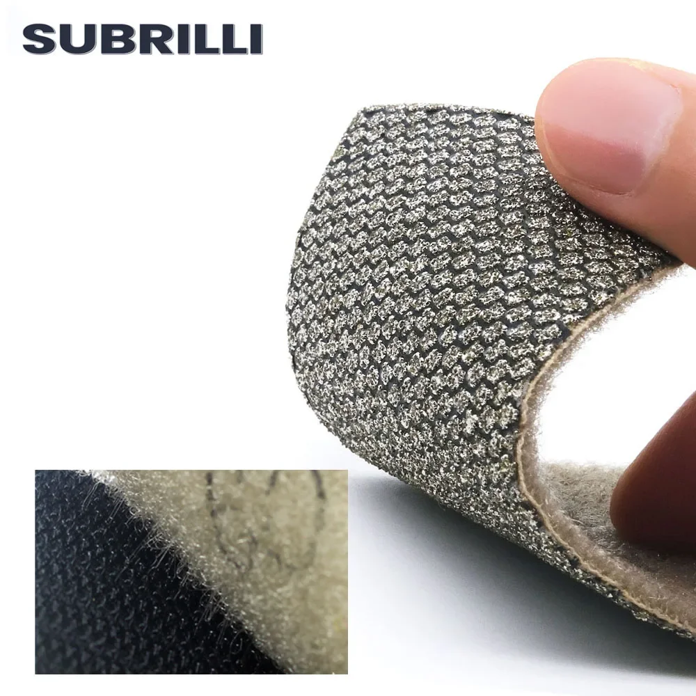 2pcs Abrasive Paper Diamond Sandpaper Electroplated Replacement Abrasive Sand Paper Grit 60# 100# 200# 400# Grinding Tool