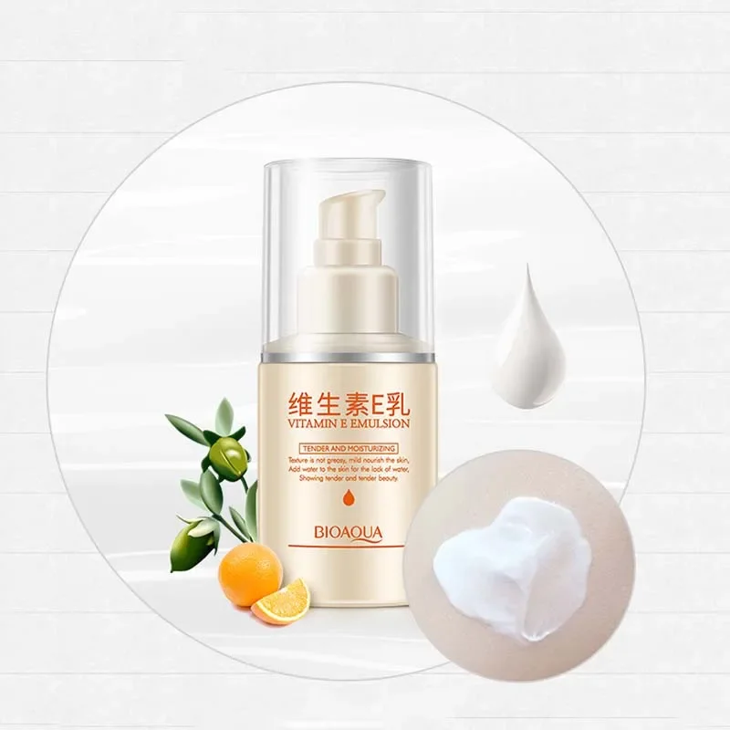 BIOAQUA Face Care Vitamin E Emulsion Face Cream Moisturizing Anti-Aging Anti Wrinkle Day or Night Face Cream