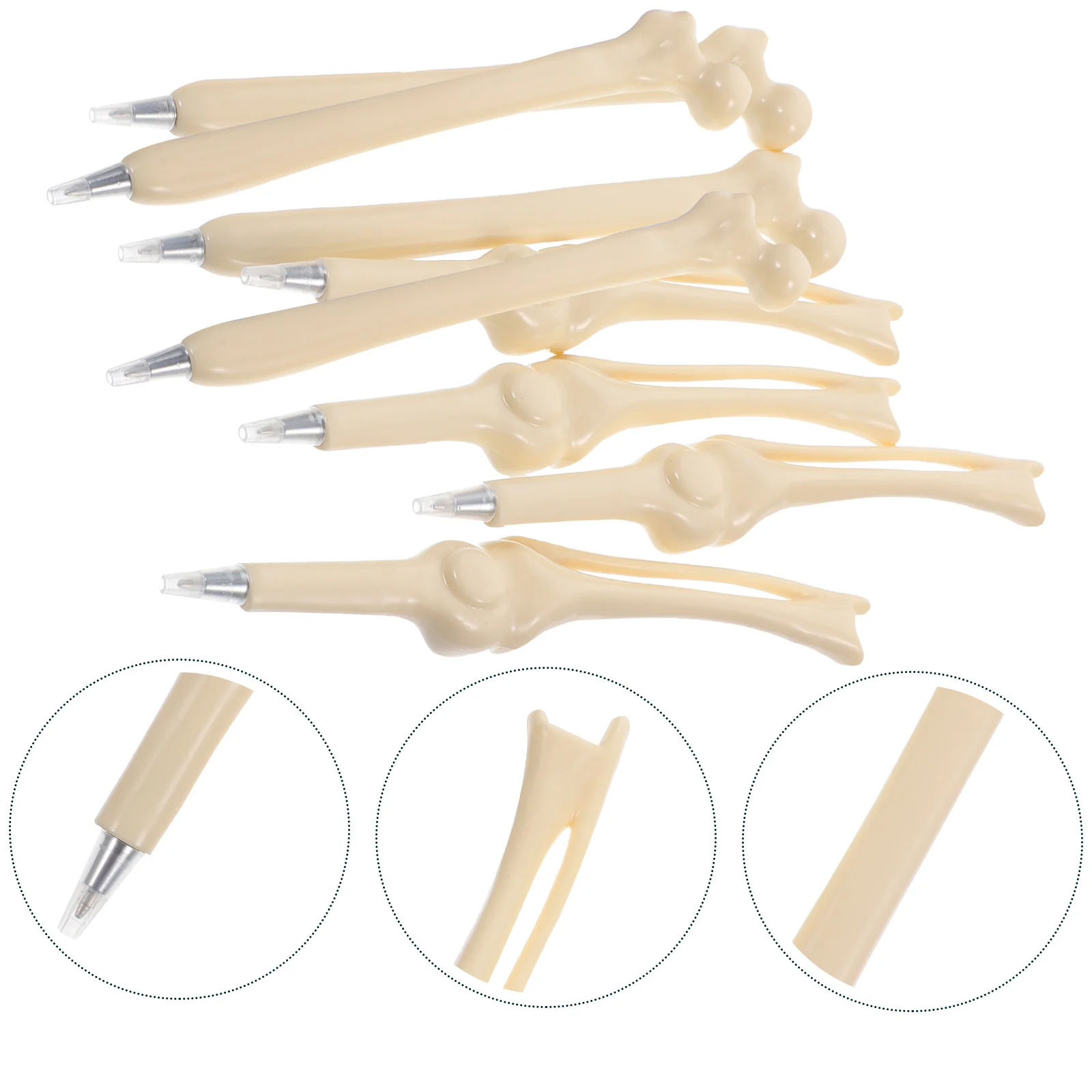 

8 Pcs 8pcs Packing Ballpoint Pen Pens Bone Decorative Bulk Halloween Shaped Cute Writing for Adults