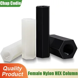 M2 M2.5 M3 M4 M5 M6 Female Nylon Hex Insulation Column Standoff Black White Motherboard Rack Spacing Screw Bolts Spacers Pillars