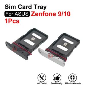 Bilashmart Sim Card Replacement ASUS ROG Zenfone 9 10 Sim Tray Holder Socket Slot Repair Parts Black White