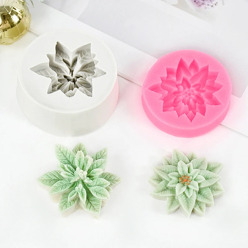 Christmas Flower Silicone Mold for Aromatherapy Candle
