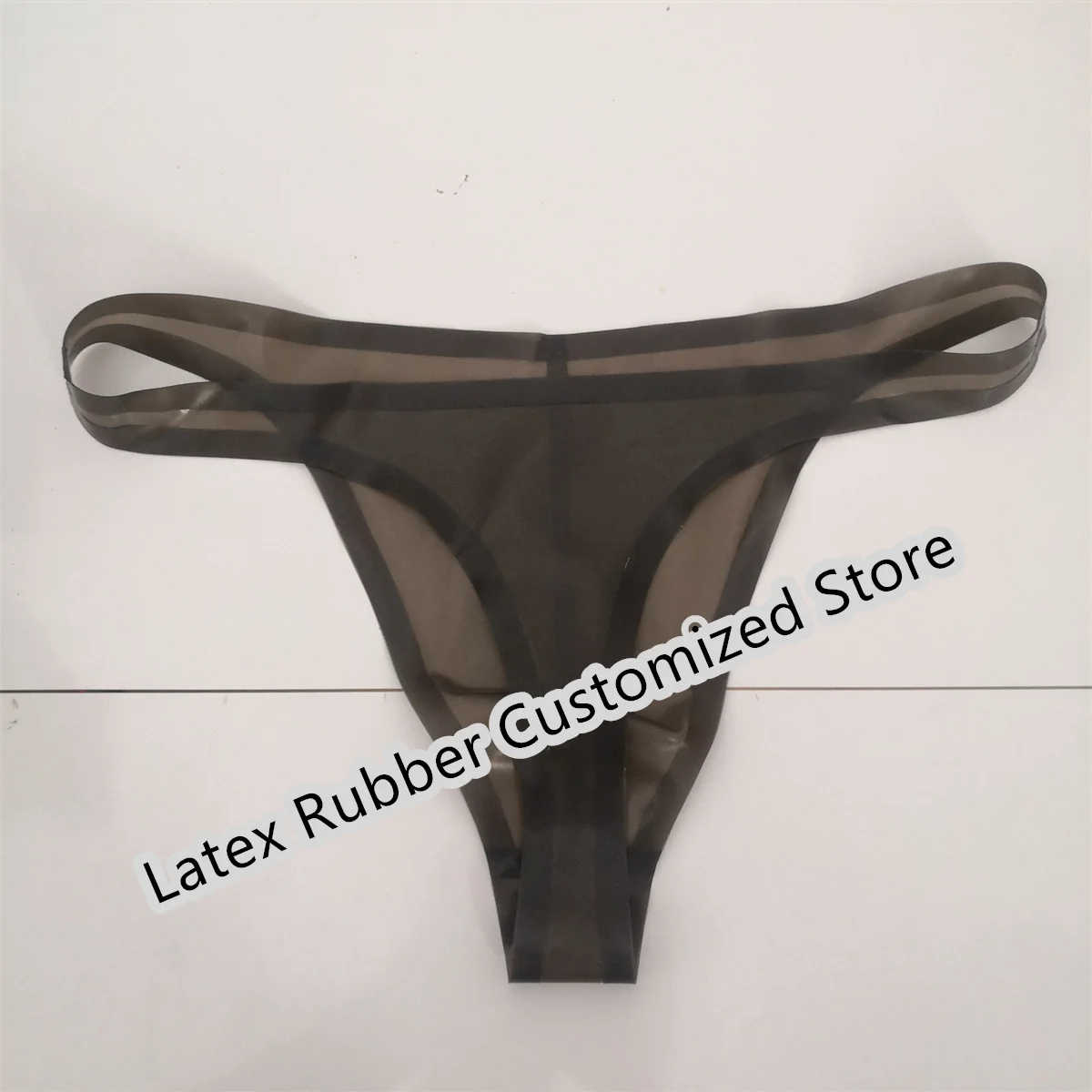 Latex Shorts Male Briefs Sexy Club Underwear Transparent Black Cosplay Costumes for Mean Wear Customize 0.4mm