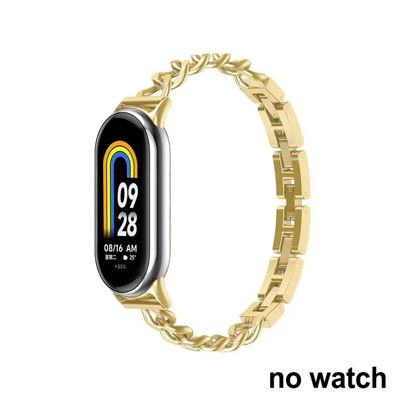 Mode armband riem voor Mi Band 10 metalen hand catary voor Xiaomi Mi Band 9 8 vrouwen Smart Watch vervangende accessoires