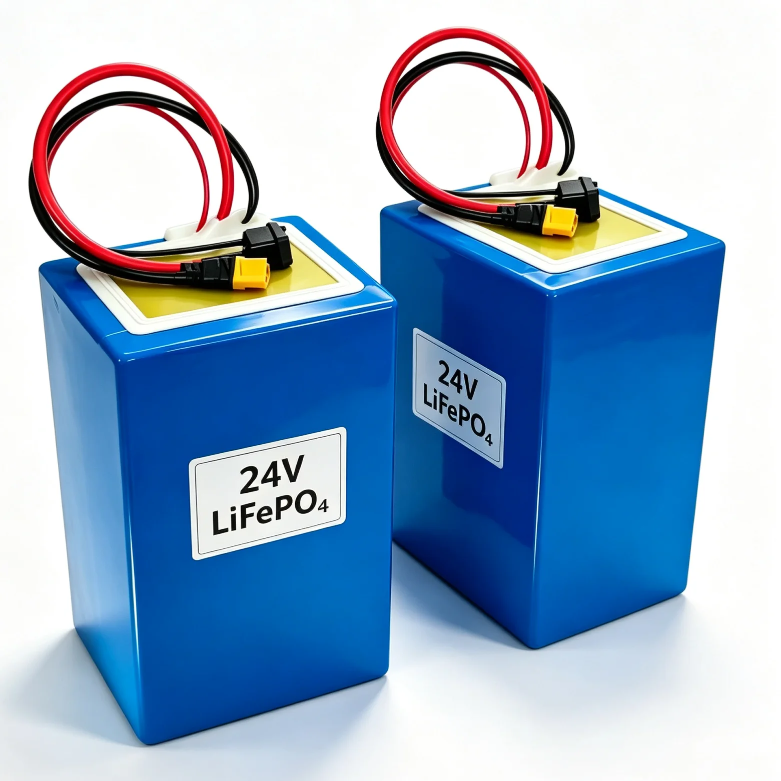 24V 100Ah 200Ah 300Ah LiFePO4 Battery Deep Cycle Lithium Iron Phosphate with BMS for Solar RV Marine Trolling Motor