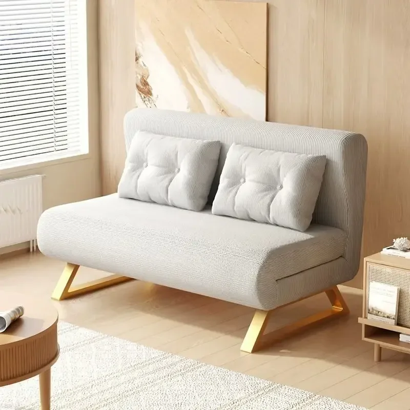 Dual-Use Folding Sofa Bed for Small Apartment Modern Design for Living Room Bedroom Balcony Sitting and Sleeping Areas