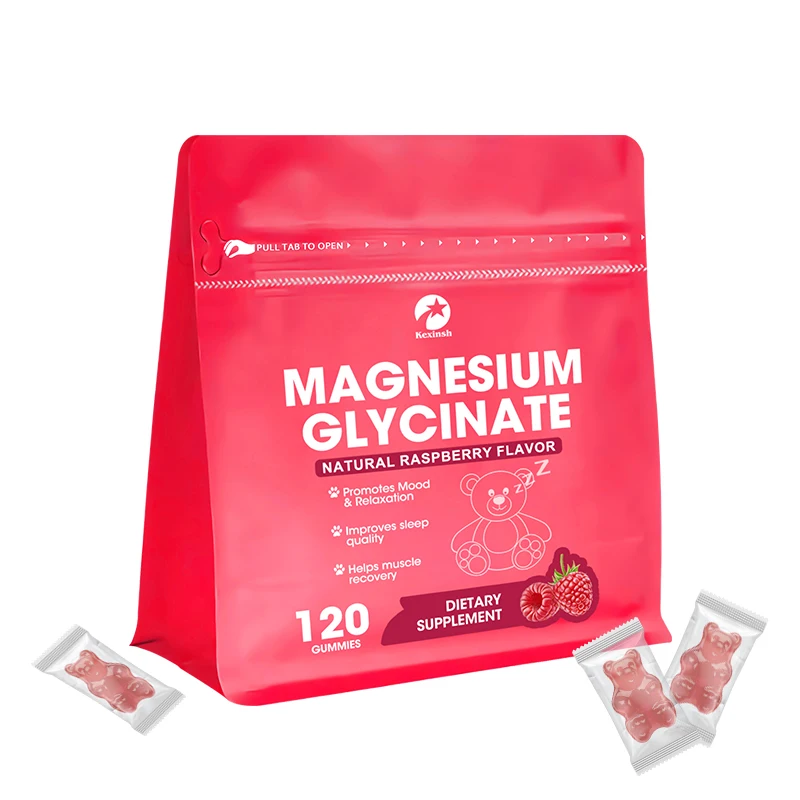 Kexinsh Magnesium Glycinate Gummies Relieves Stress Support Sleep Support Memory Promote Healthy Sleep Magnesium Glycinate Gummy