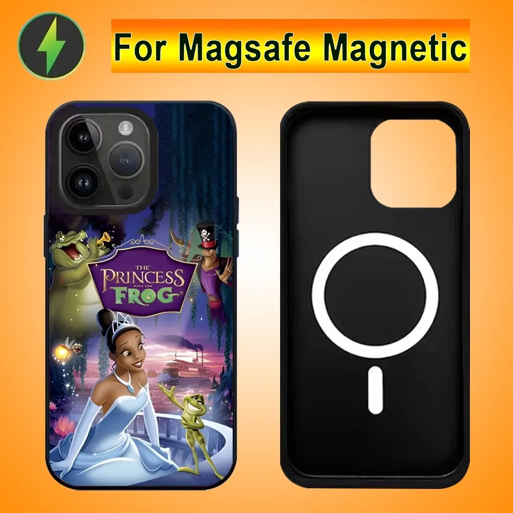 P-Princess And Frog Phone Case For IPhone 15 14 13 Pro Max 11 12 Mini Alex Mirror For Magsafe Wireless Charging Cover