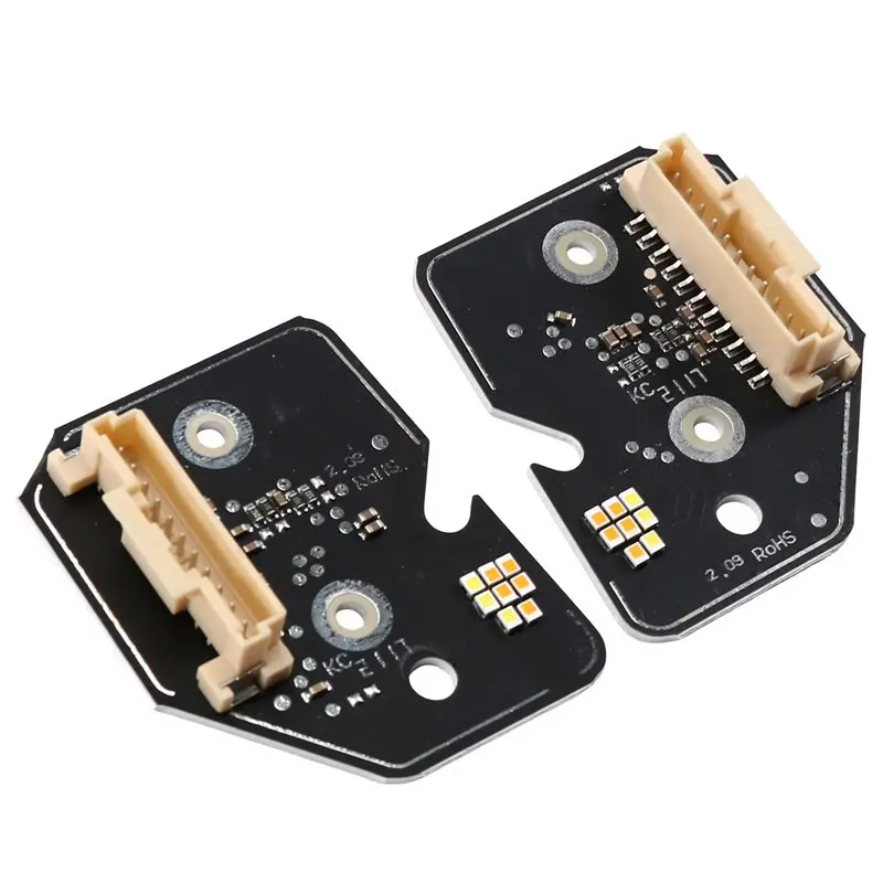 高級感のあるledチップボード、フロントdrlモジュールpcb、1組。シュコダ・コディアック2022-2024年モデル用。品番：566941645、566941646。デイタイムランニングライト。