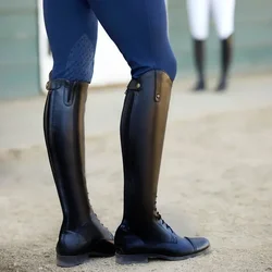 Women's Boots Over The Knee Retro Neutral Knight Boots Square Heel British Style Outdoor Party Club Equestrian Boots Women Shoe