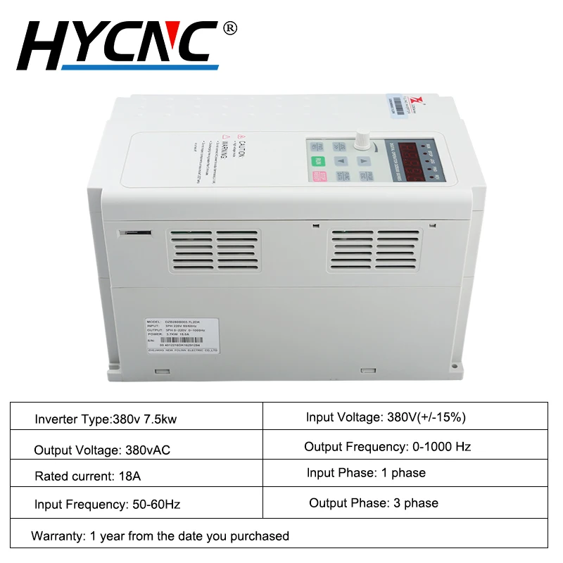 Fuling inverter 7.5kw 220V/380V engraving machine universal high-speed spindle motor vector control governor