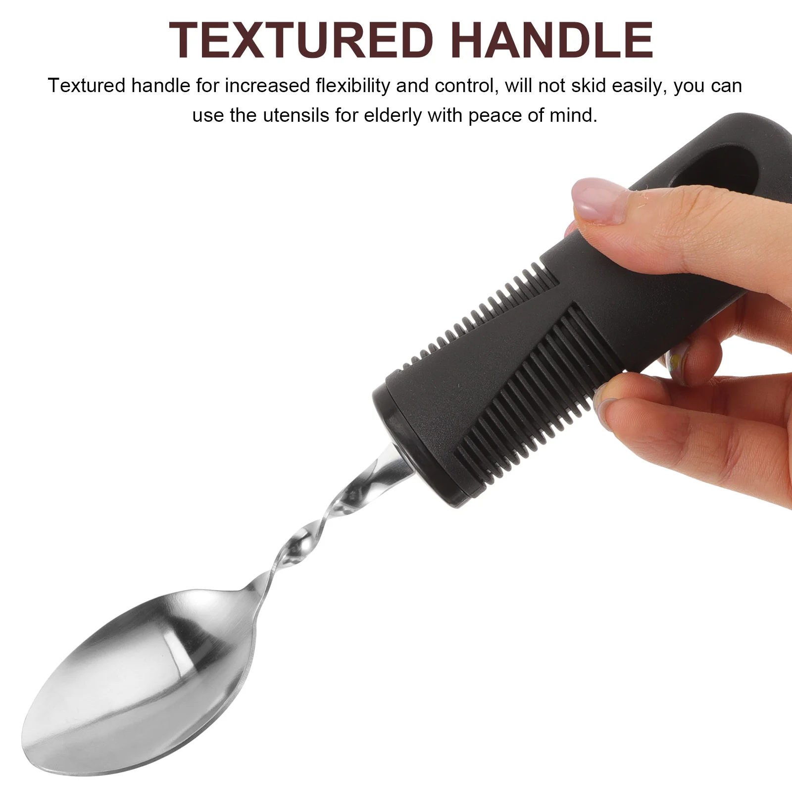 3 Pcs Bendable Cutlery Toddler Silverware Utensils for Elderly Adaptive The Tableware Necessity Disabled Rubber Baby People