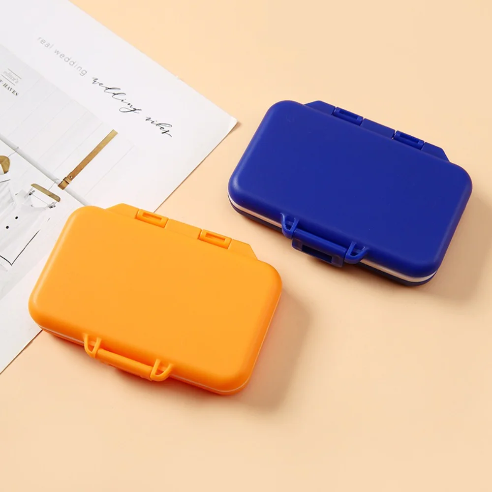 New Portable Travel Week Small Daily 6 Grids Pill Box Case Organizer Tablet Storage Container for Medicine Vitamin Fish Oils