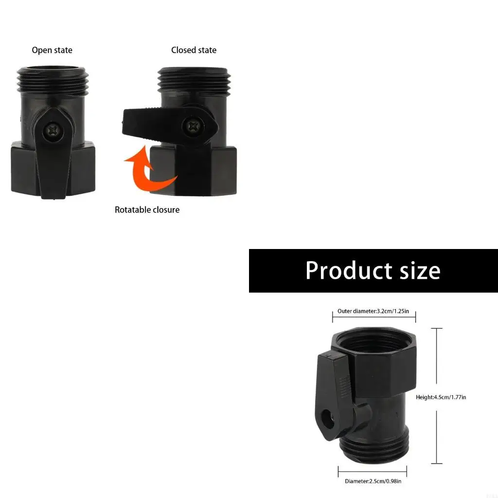 

Садовый однопроходной шариковый соединитель для шланга с ручкой из АБС-пластика