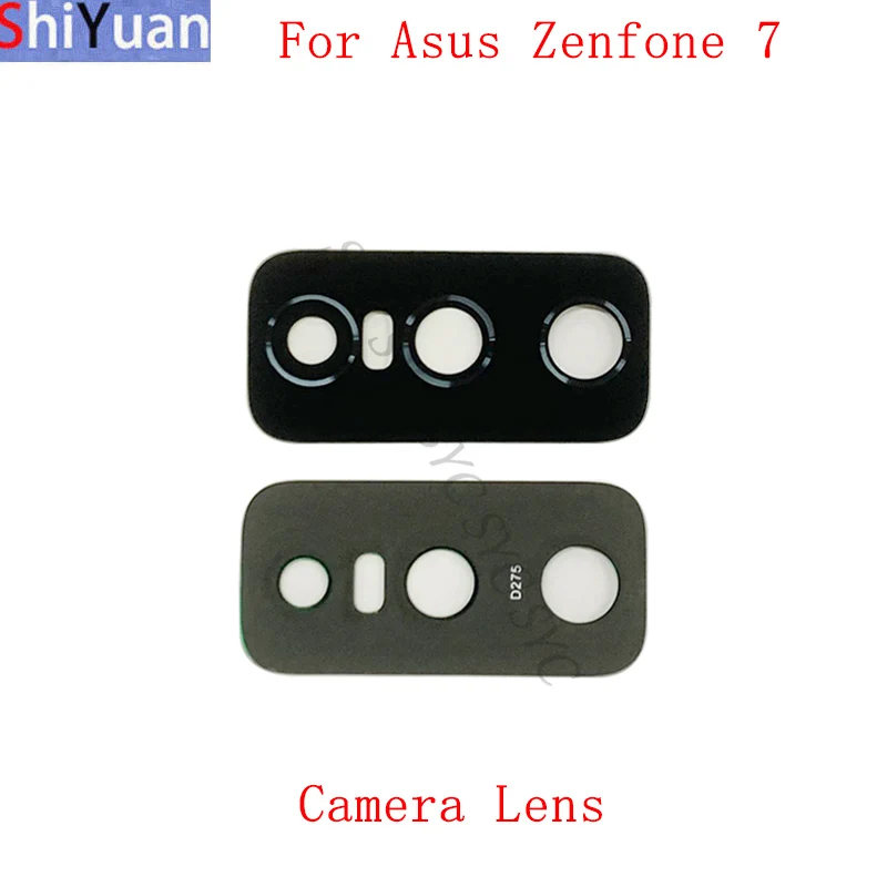 Back Rear Camera Lens Glass For Asus Zenfone 7 ZS670KS 7 Pro ZS671KS 8 Flip ZS672KS Camera Glass Lens Replacement Repair Parts