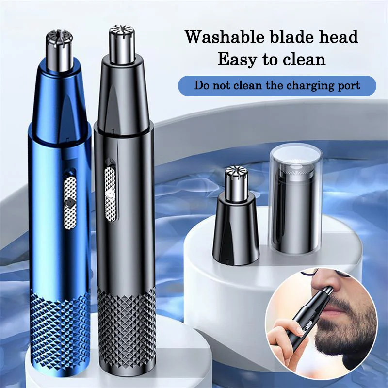 Nose hair trimmer USB charging Brand new high-quality electric portable men\'s mini nose hair trimmer Multi-function shaver