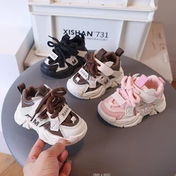 New Autumn Baby Children Sneakers for Boys Girls Mesh Breathable Casual Shoes Kids Non-slip First Walkers Shoes Toddler 21-30