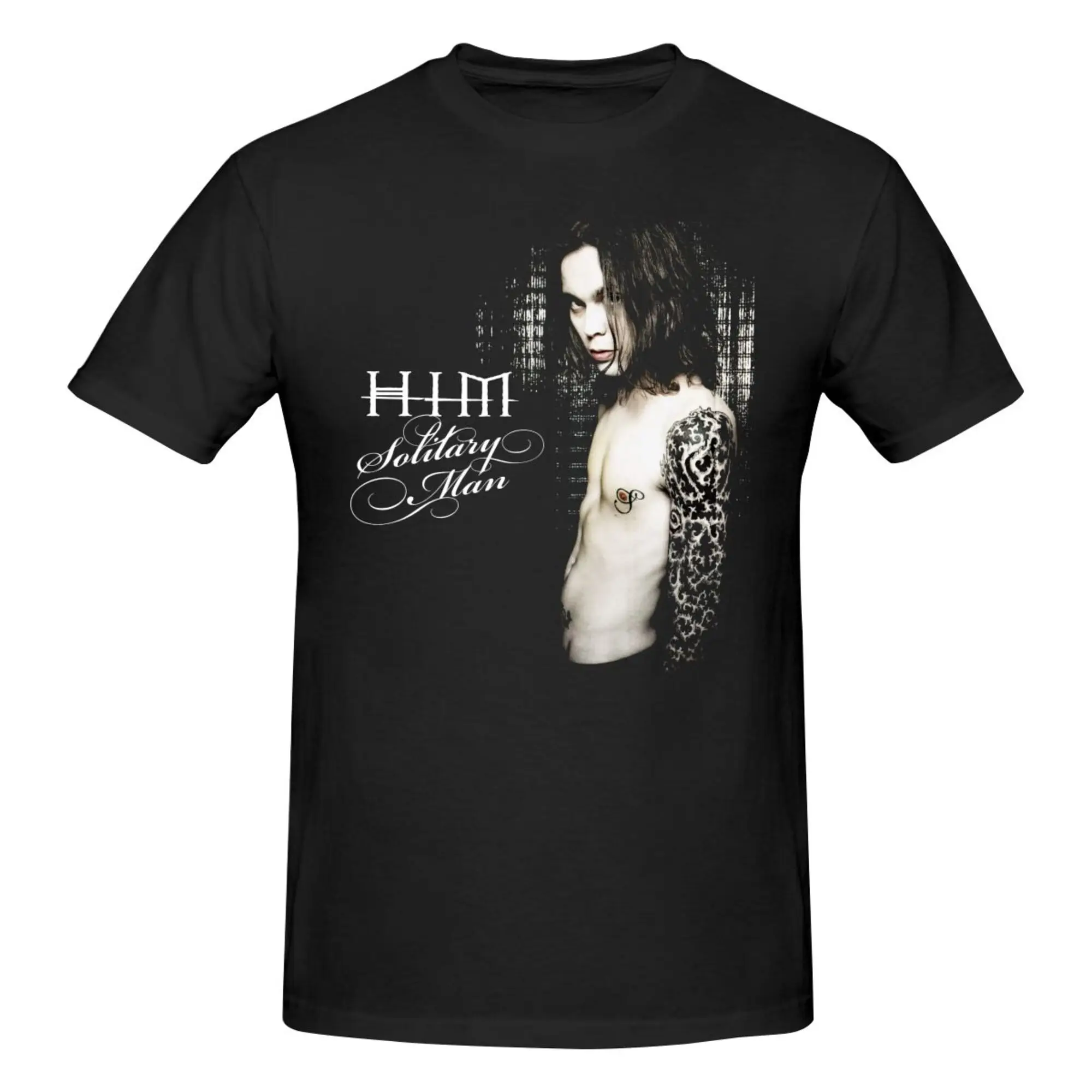 hot new HIM band album T-shirt Black Short Sleeve All Sizes S to 5Xl 1F421