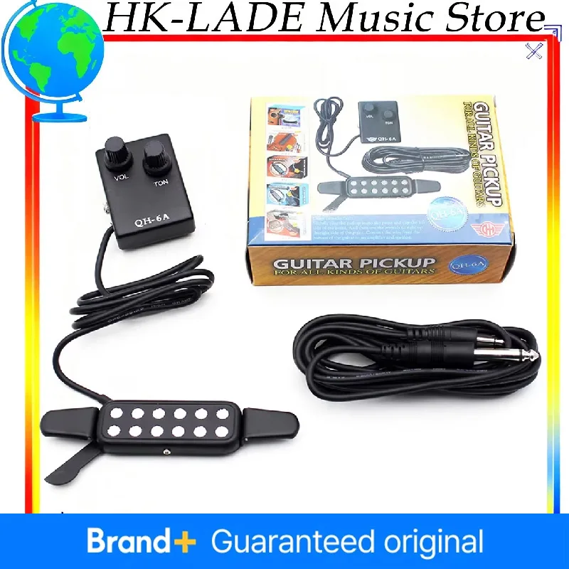 

Звукосниматель для гитары Звукосниматель с отверстием Магнитный преобразователь с регулятором громкости тона Аудиокабель Запчасти и аксессуары для акустической гитары