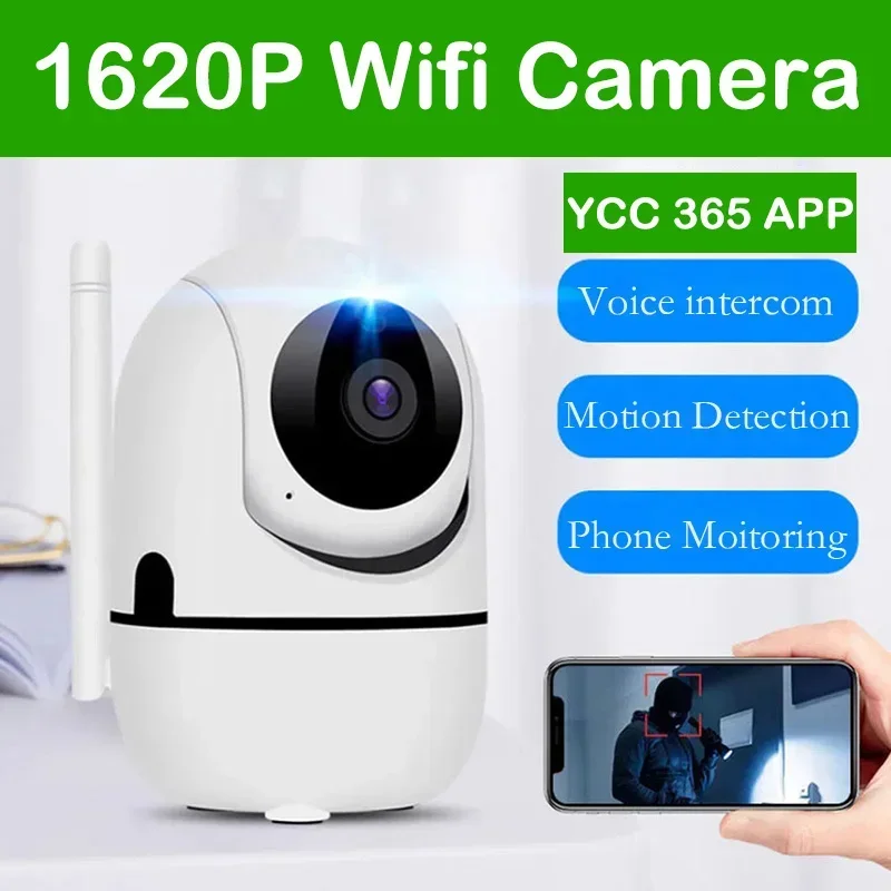 

1620P внутренняя IP-камера Wi-Fi YCC365 Plus видеонаблюдение Беспроводная умная домашняя камера с автоматическим отслеживанием ночного видения CCTV камера безопасности