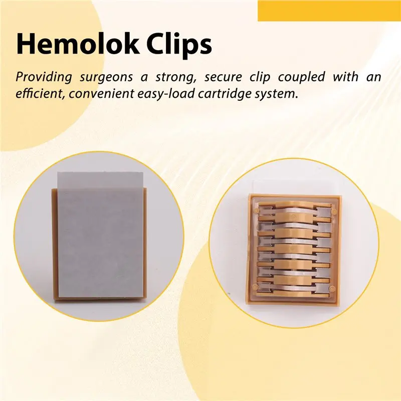 Reliable-Plastic Laparoscopic Polymer Ligation Clips Hemolok Clips Endoscopy Surgery Vascular Clips Tools,Plastic Laparo