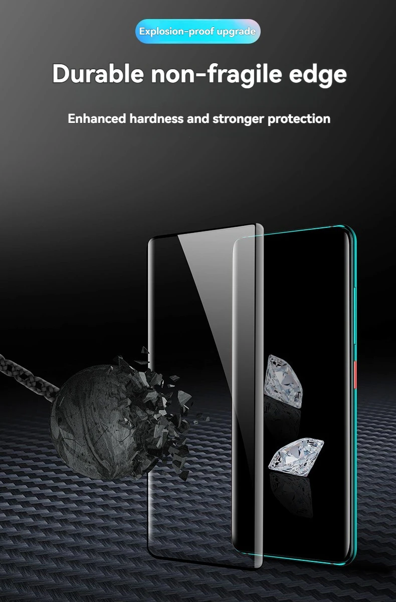 Für Motorola Signature: Displayschutzfolie aus gehärtetem Glas mit 9H-Härtegrad, Schutzfolie für die Kameralinse, für Moto Signature. – Detail 2