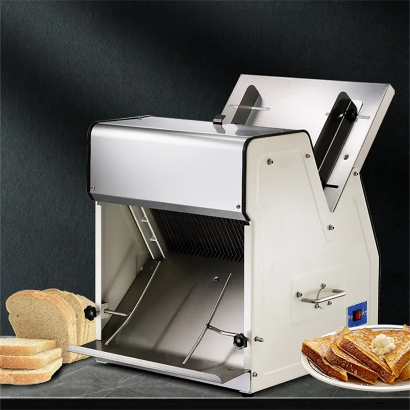 Commercial Toast Bread Slicer Bread Cutter 31 Slices Sharding Machine Electric Slicing Machine Fine Tooth Knife