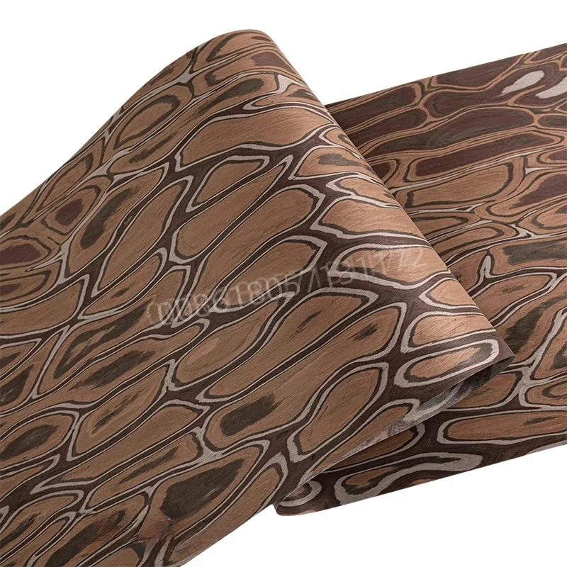 Reconstituted Engineered Wood Veneer with Ink and Wash Pattern,E.V., Fleece Backing,60x250cm,1pc, for Furniture Hotel Home Decor