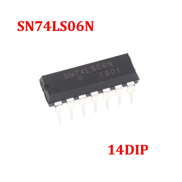 10PCS/100PCS SN74LS06N IC INVERTER 6CH 1-INP 14DIP 100% New Original Chips