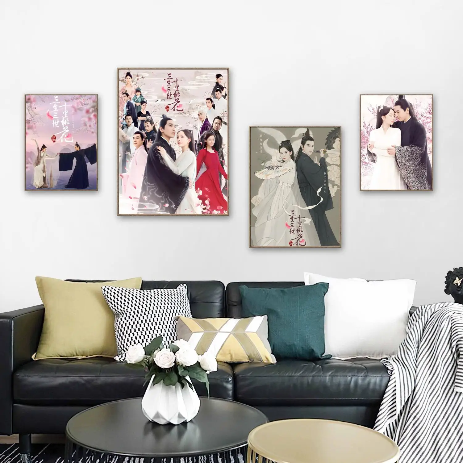 

Eternal Love Stills 5D Diamond Painting Bai Qian and Ye Hua Mural Full Gem Embroidery Simple Handmade Home Wall Decor