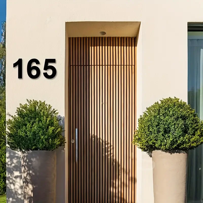 Vintage Style Large Metal House Number - Easy-to-Install Wall Mounted Design,  Available in 0-9 Numbers Street Address Sign