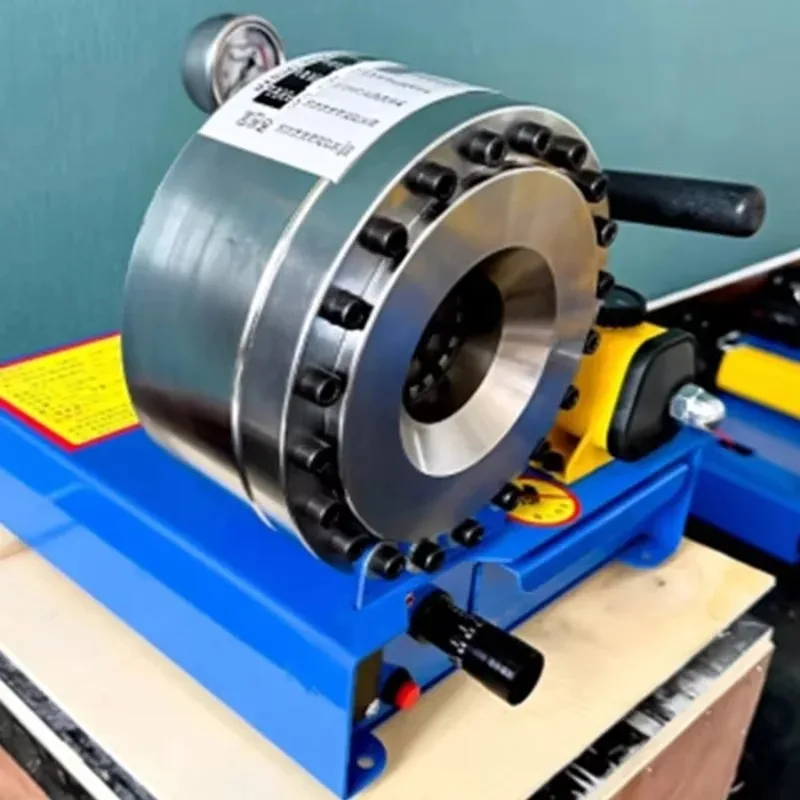Oil Pipe Manual Pipe Crimping Machine Hydraulic Hose Press with 7 molds High Pressure Explosion-proof Pipe Brake