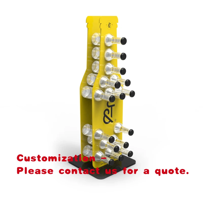 

custom.Bottle Shape Acrylic Tonic Display Stand