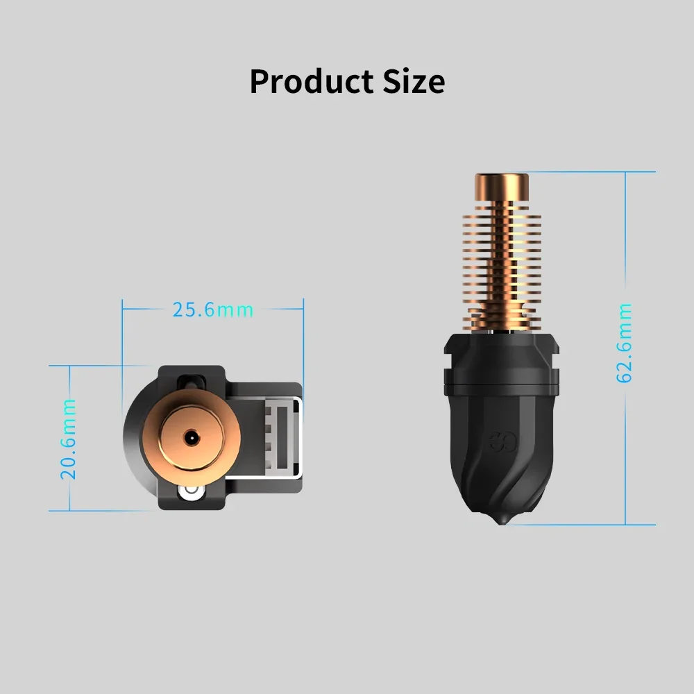 Phaetus × Arkfly Flashforge Adventurer 5M Pro Conch ホットエンド、取り外し可能なエンドコートノズルアップグレード付き、Flashforge 3Dプリンター用