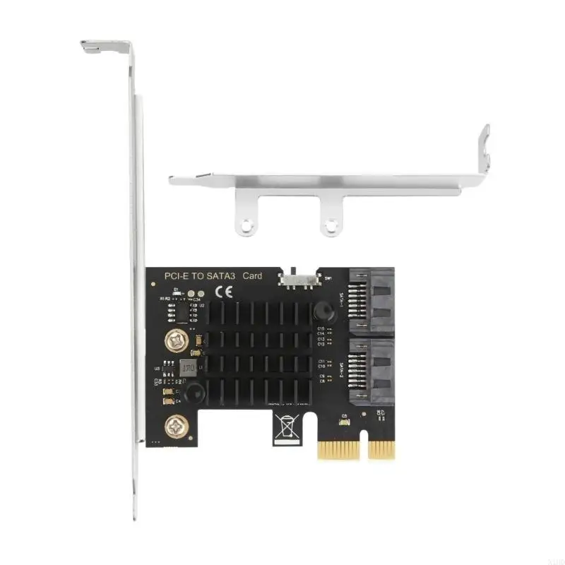 

N1HD PCIE SATA3.0 Expansion Card PCIe to 2 Port SATA3.0 6Gbps Expansion Controller
