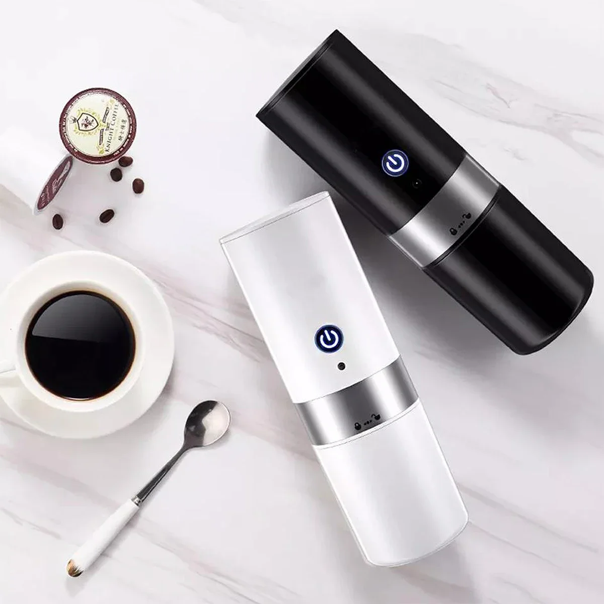 YUNYI 1 Cup Portable Mini Coffee Maker With Stainless Steel Cup Easy To Use Coffee Machine