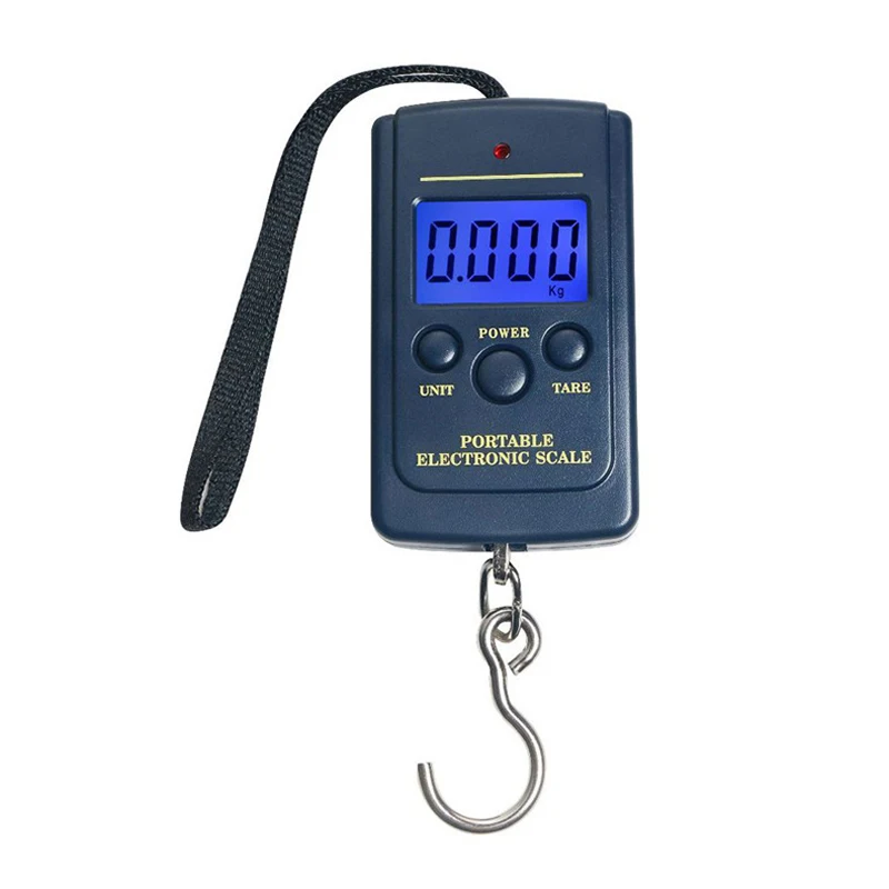 Portable Pocket Scales 40kg 10g Mini Electronic Digital Scale Hanging Fishing Hook Pocket Luggage Weighing Scale