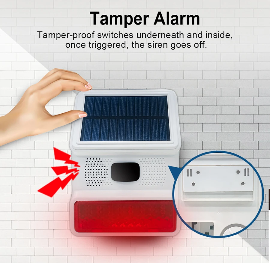 SOS Help Call Button Solar Emergency Alarm Siren Outdoor Panic Crisis Survival Self Defense Elderly Safety Alert Senior Old Care