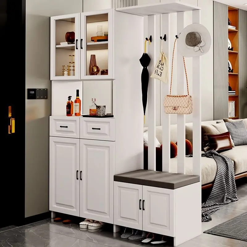 Light luxury door cabinet, shoe cabinet integrated household locker, screen partition, living room shielding cabinet, modern sim