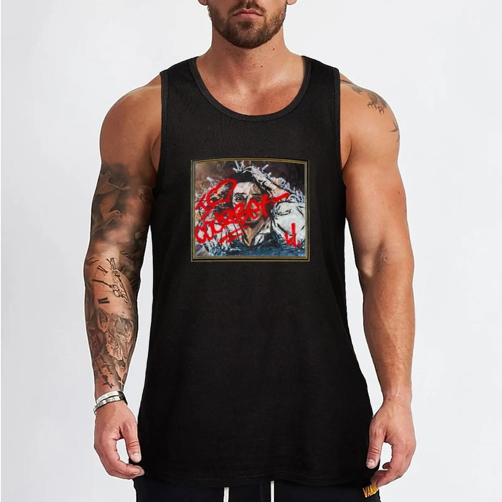 I LOVE COURBET Tank Top t-shirt for men Gym wear bodybuilding for men