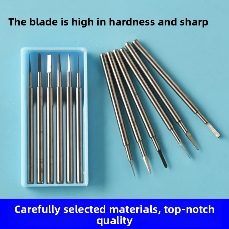 Tungsten Steel Electric Carving Kit Mini Drill Grinder Punch Tool Walnut Pit Hardwood Craft Sculpting DIY Jewelry Hand Tool